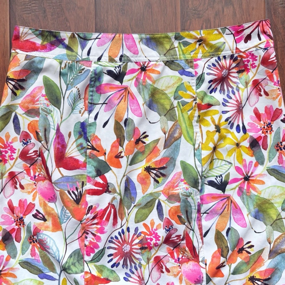 Rip Skirt Hawaii Wrap Skirt XL Length 3 Wildflower‎ Watercolor Pockets Swim - Picture 14 of 16